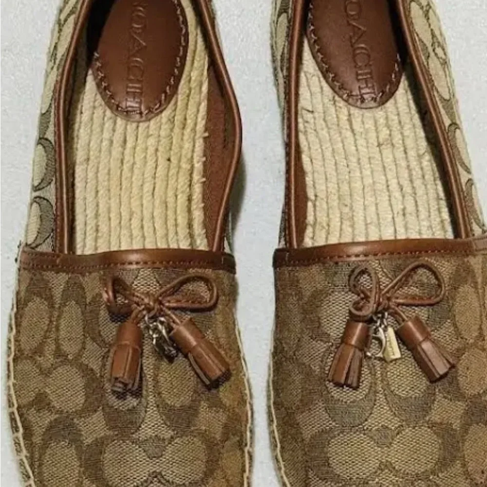 Coach Women's Tan Loafers - Picture 4 of 5